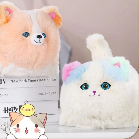 Simulation Cute Cat Dog Interactive Kids Plush Toys Huggy Pets Speak Electronic Accompanied Toy Children Gifts Birthday Awards