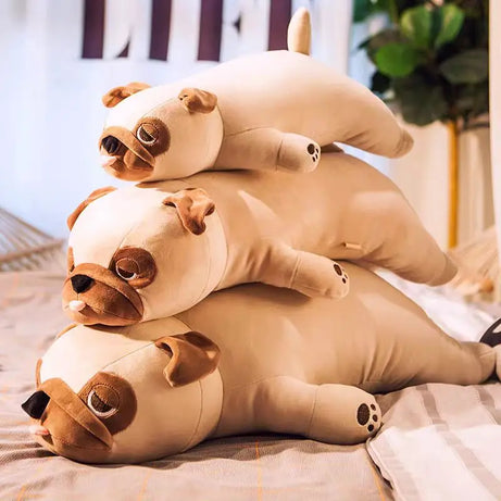 New Arrive Hot 55-90cm Animal Kawaii Pug Dog Plush Toys Sleep Pillow Kids Birthday Gift Child Girl Xmas Valentine's