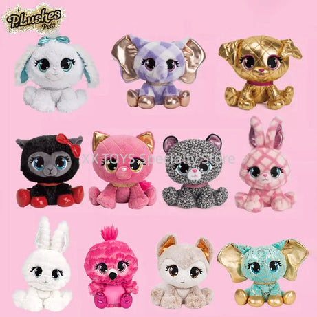 P.Lushes Pets Designer Fashion Pets Plush Toys Premium Stuffed Animal Soft Collectible Plush Doll Room Decorations Girls Toys